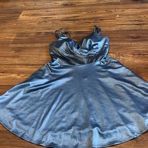 Blue homecoming dress